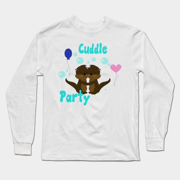 Cuddle Party Long Sleeve T-Shirt by LunaHarker